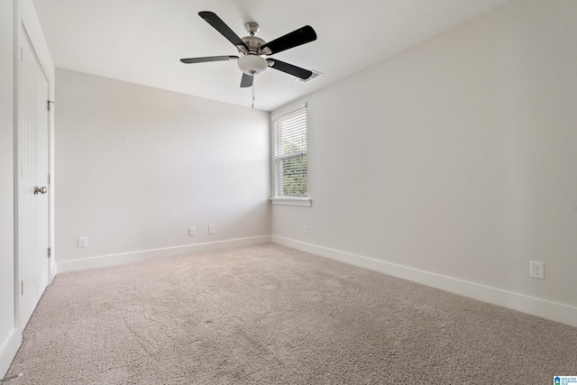 3024 Camellia Ridge Ct, Pelham, AL 35124 - unfurnished room with light colored carpet and ceiling fan