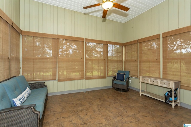 295 Homestead Dr, Cropwell, AL 35054 - sunroom with ceiling fan