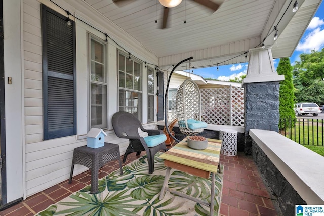 1138 14th Ave S, Birmingham, AL 35205 - porch with a ceiling fan