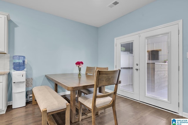 1009 Canvasback Way, Alabaster, AL 35007 - dining room with french doors and wood finished floors