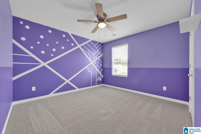 1009 Canvasback Way, Alabaster, AL 35007 - unfurnished room featuring carpet floors and a ceiling fan