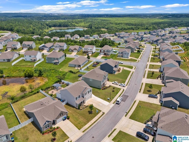 1009 Canvasback Way, Alabaster, AL 35007 - aerial perspective of suburban area featuring a large body of water