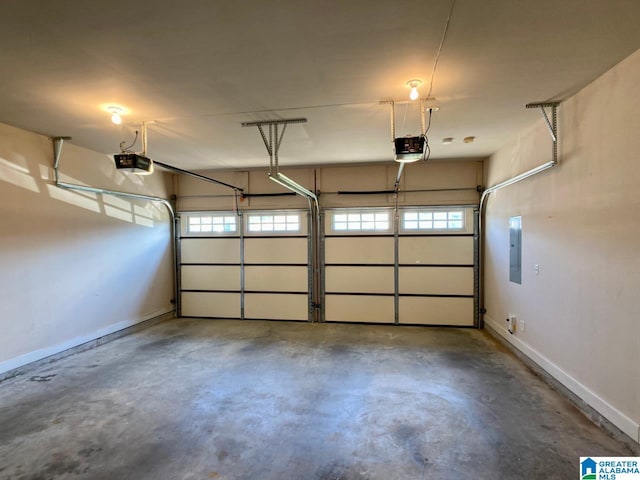 168 Willow View Ln, Westover, AL 35186 - garage featuring a garage door opener and electric panel