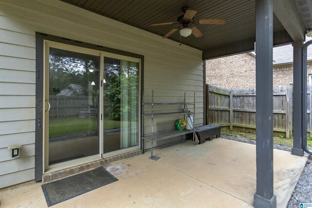 319 Glen Cross Way, Trussville, AL 35173 - view of patio featuring a ceiling fan