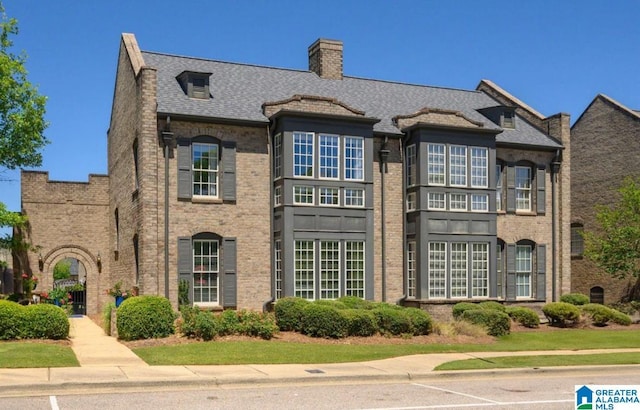 3764 Village Center Way, Hoover, AL 35226 - view of front facade featuring brick siding and a chimney