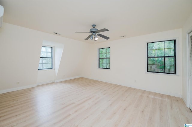 840 Black Acres Rd, Cropwell, AL 35054 - unfurnished room featuring light wood-type flooring and ceiling fan