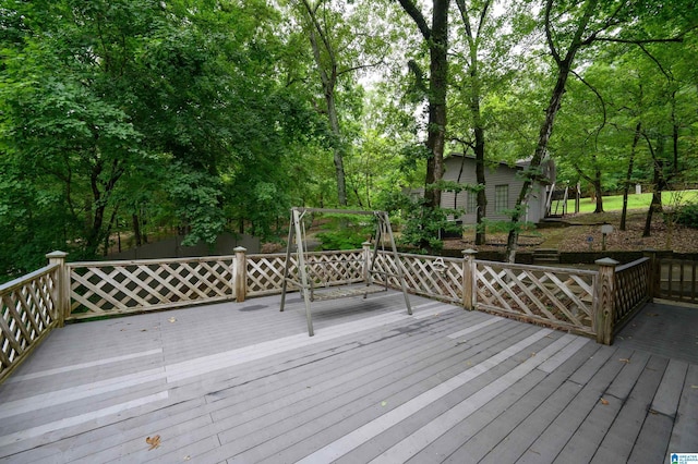 840 Black Acres Rd, Cropwell, AL 35054 - deck featuring view of scattered trees