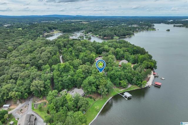 840 Black Acres Rd, Cropwell, AL 35054 - view of property location featuring a nearby body of water and a heavily wooded area