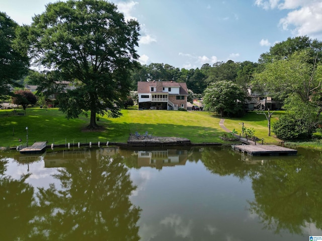 7835 Windsong Dr, Trussville, AL 35173 - water view featuring a dock