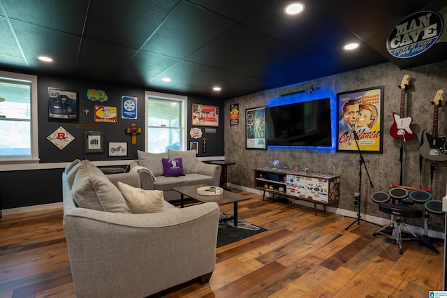 7835 Windsong Dr, Trussville, AL 35173 - living room with wood-type flooring and baseboards