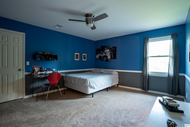 7835 Windsong Dr, Trussville, AL 35173 - bedroom featuring carpet flooring and a ceiling fan