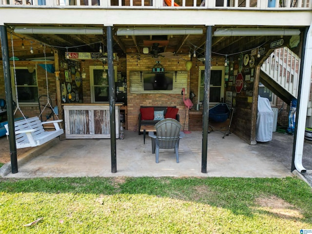 7835 Windsong Dr, Trussville, AL 35173 - view of patio / terrace featuring stairway