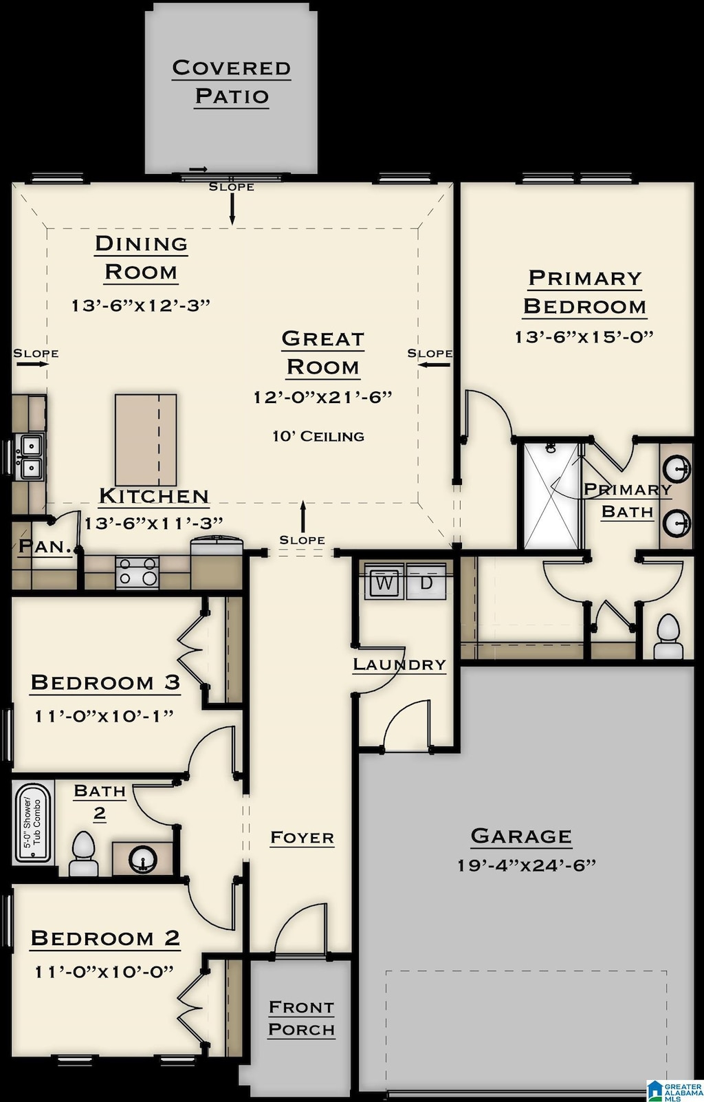 5400 Longmeadow Rdg, Trussville, AL 35173 - view of property floor plan