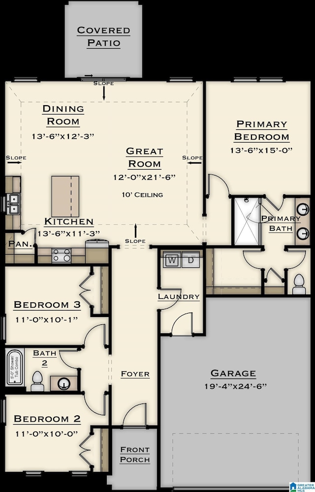 5400 Longmeadow Rdg, Trussville, AL 35173 - view of property floor plan