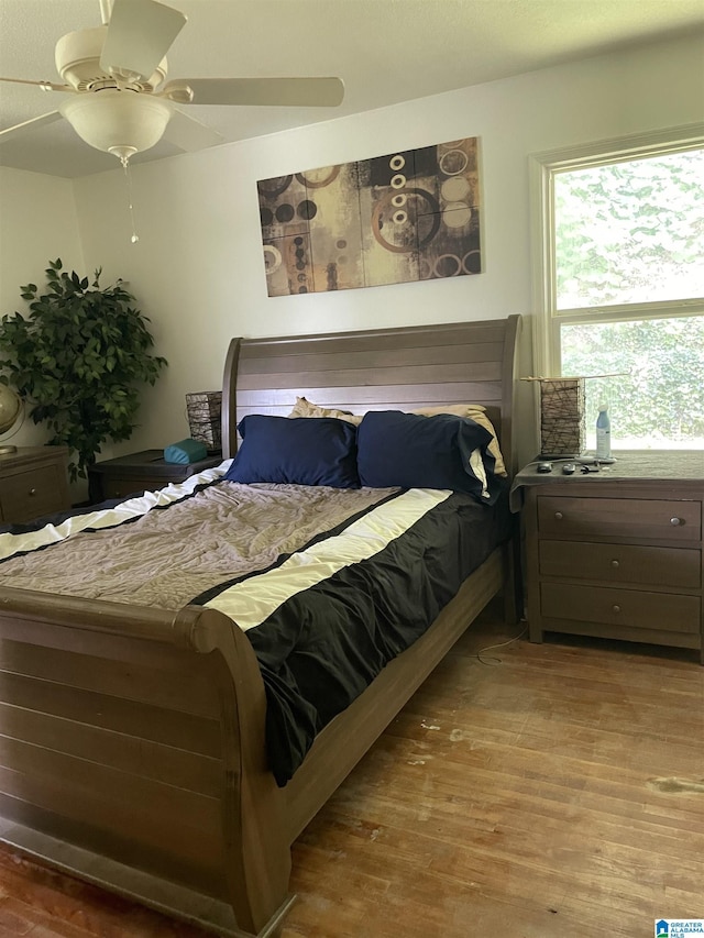 741 Lance Blvd, Birmingham, AL 35206 - bedroom featuring wood finished floors and ceiling fan