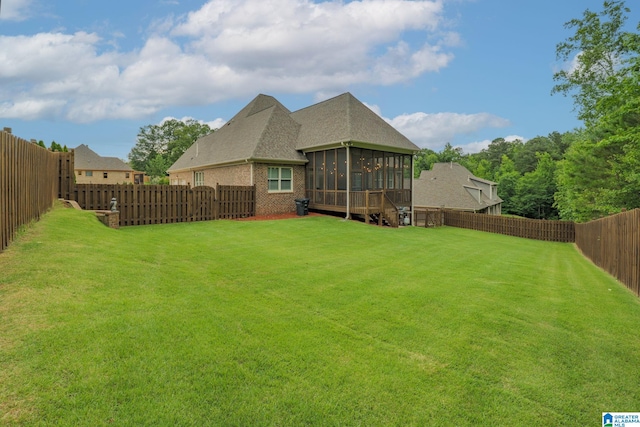 2000 Regency Way, Birmingham, AL 35242 - fenced backyard with a sunroom