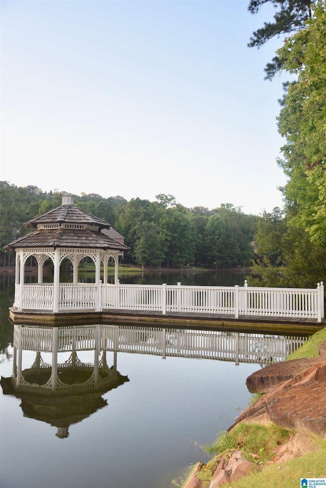2000 Regency Way, Birmingham, AL 35242 - view of swimming pool featuring a water view, a view of trees, and a gazebo