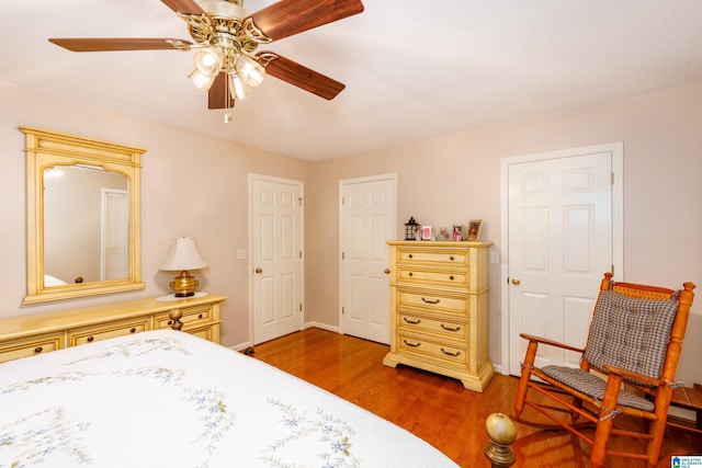 20571 Faynell Cir, Woodstock, AL 35188 - bedroom featuring wood finished floors and ceiling fan