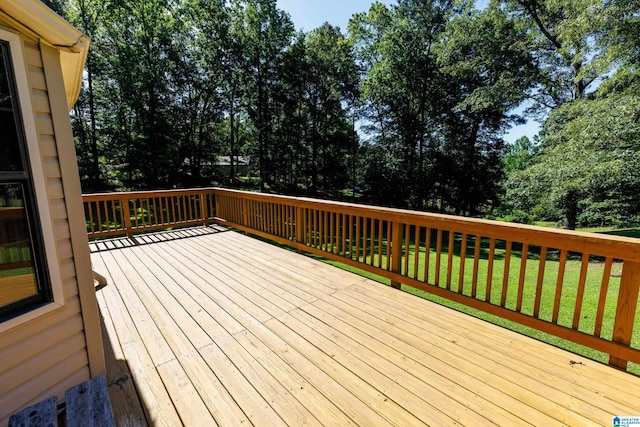 20571 Faynell Cir, Woodstock, AL 35188 - deck with a lawn and view of scattered trees