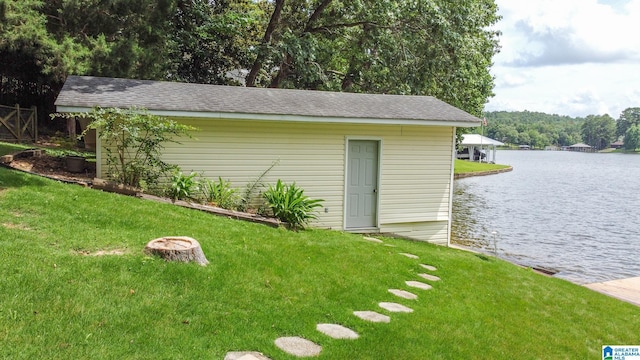 442 Lakeview Cir, Alpine, AL 35014 - view of outbuilding with a water view