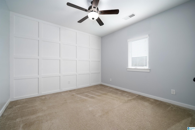 7593 Paine Dr, Trussville, AL 35173 - empty room with a ceiling fan and light carpet