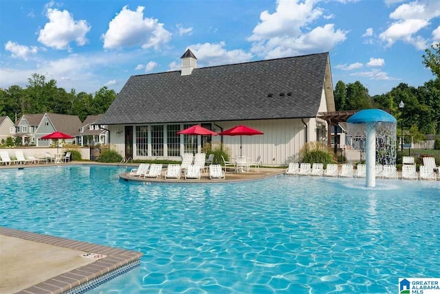 7593 Paine Dr, Trussville, AL 35173 - community pool featuring a patio area