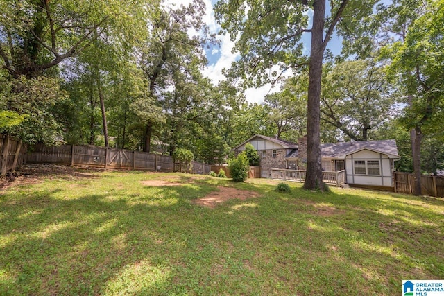 1912 Tall Timbers Dr, Hoover, AL 35226 - fenced backyard with a deck