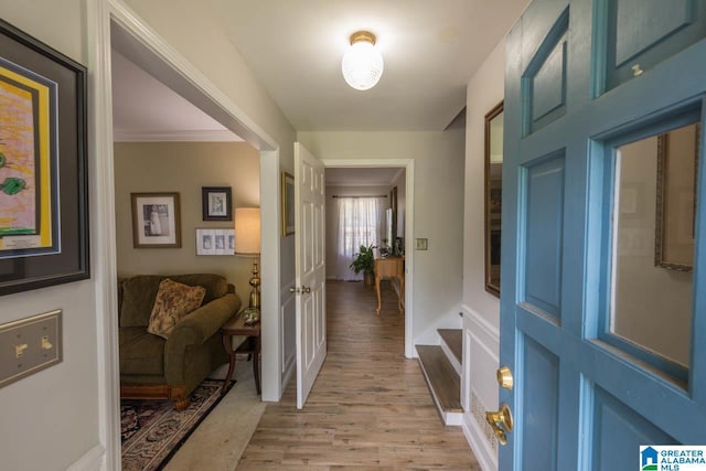 1912 Tall Timbers Dr, Hoover, AL 35226 - hallway with light wood finished floors and baseboards