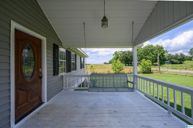 2511 Black Rd, Blountsville, AL 35031 - wooden terrace featuring a yard