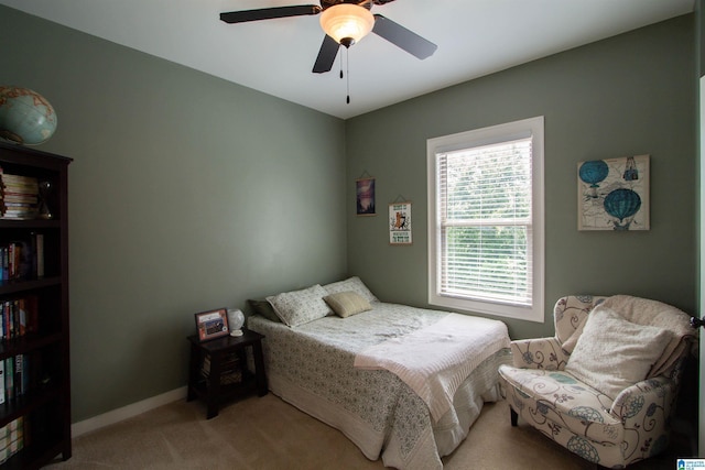 5250 Kate Cv, Trussville, AL 35173 - bedroom featuring light carpet and a ceiling fan
