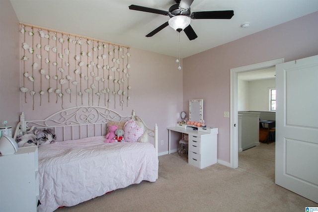5250 Kate Cv, Trussville, AL 35173 - bedroom with light carpet and ceiling fan