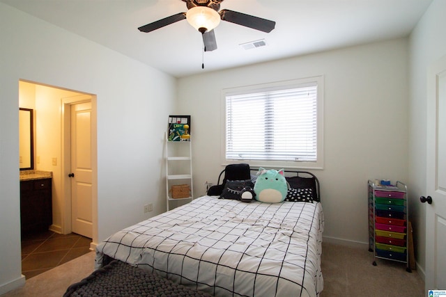 5250 Kate Cv, Trussville, AL 35173 - bedroom with carpet flooring and a ceiling fan