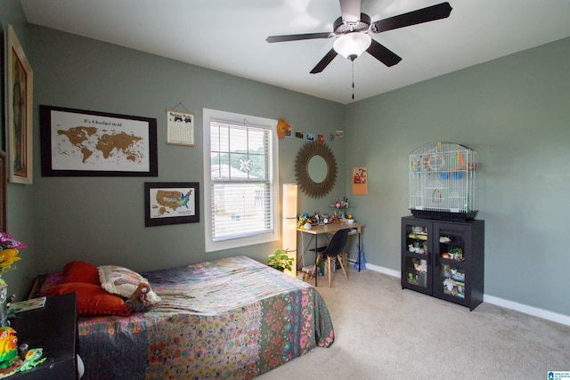 5250 Kate Cv, Trussville, AL 35173 - bedroom with light carpet and ceiling fan