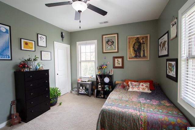 5250 Kate Cv, Trussville, AL 35173 - carpeted bedroom featuring a ceiling fan