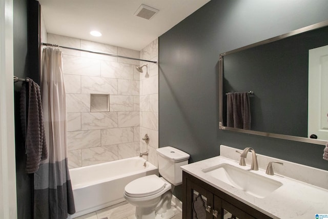 5250 Kate Cv, Trussville, AL 35173 - full bathroom with shower / tub combo with curtain and vanity