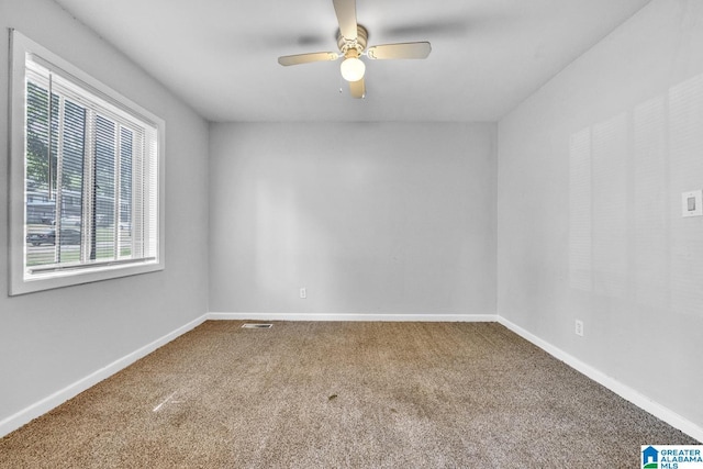 1341 Hatfield Ln, Birmingham, AL 35215 - unfurnished room featuring carpet flooring and ceiling fan