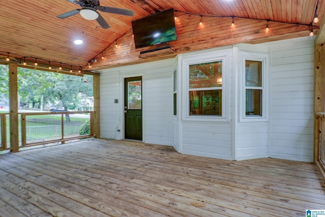 204 Shalimar Cir, Alabaster, AL 35007 - wooden terrace featuring ceiling fan