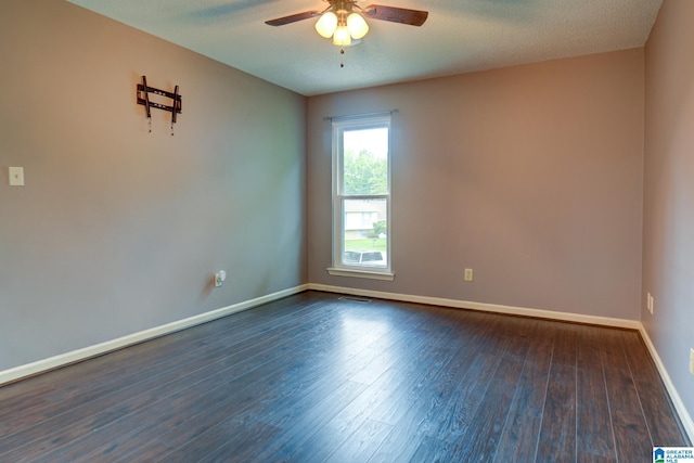 204 Shalimar Cir, Alabaster, AL 35007 - spare room with ceiling fan and dark wood-style floors