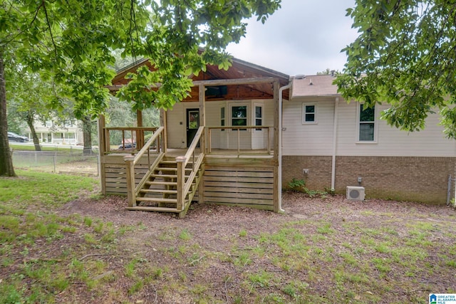 204 Shalimar Cir, Alabaster, AL 35007 - rear view of property featuring stairway and brick siding