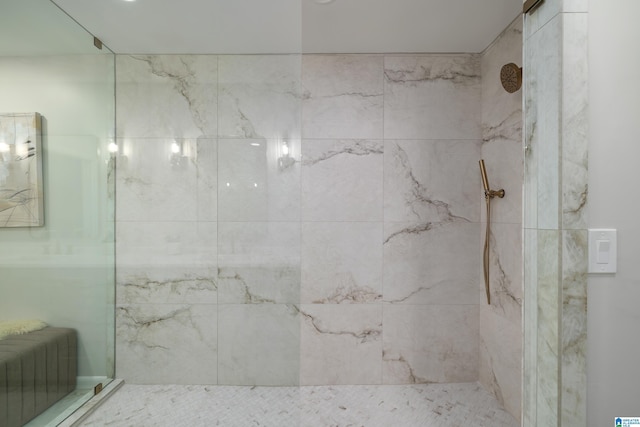 3709 Dover Dr, Mountain Brook, AL 35223 - full bath featuring radiator heating unit and a marble finish shower