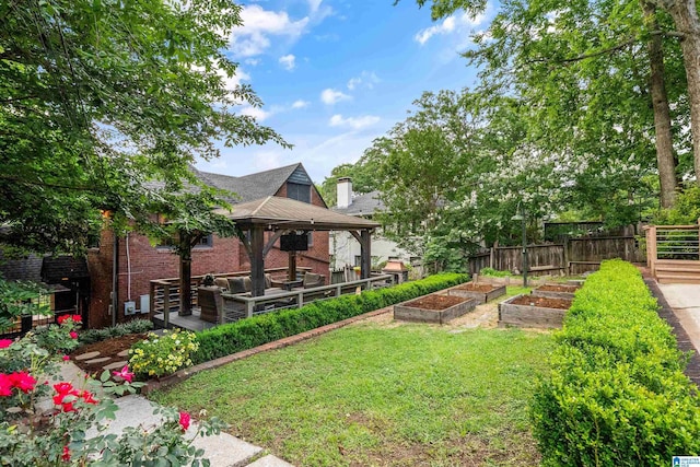 3443 Cliff Rd S, Birmingham, AL 35205 - view of yard featuring a gazebo and a garden