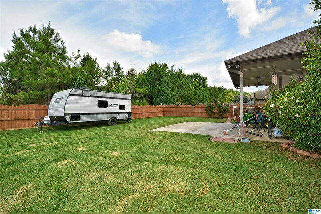 401 Waterford Highlands Way, Calera, AL 35040 - fenced backyard with a patio area