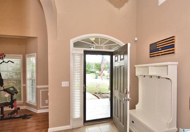 401 Waterford Highlands Way, Calera, AL 35040 - entrance foyer with arched walkways and a high ceiling