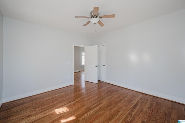1330 14th Ave N, Bessemer, AL 35020 - spare room featuring light wood-style flooring and ceiling fan