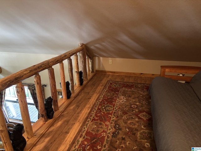 26718 Bridge Ln, Andalusia, AL 36421 - additional living space with hardwood / wood-style floors and lofted ceiling