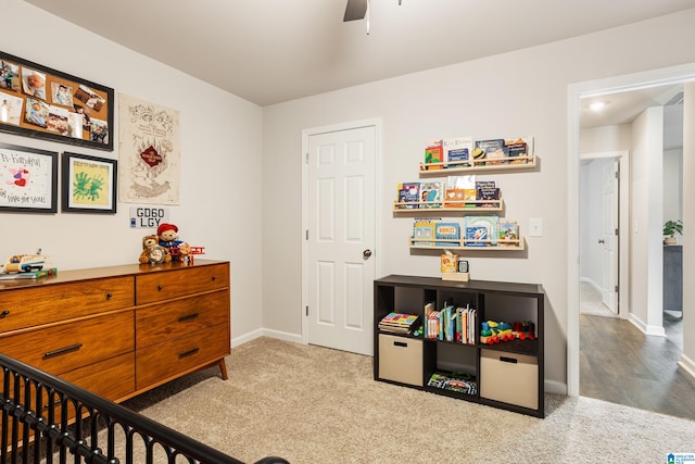8681 Mohring Pl, Leeds, AL 35094 - bedroom featuring carpet flooring and a ceiling fan