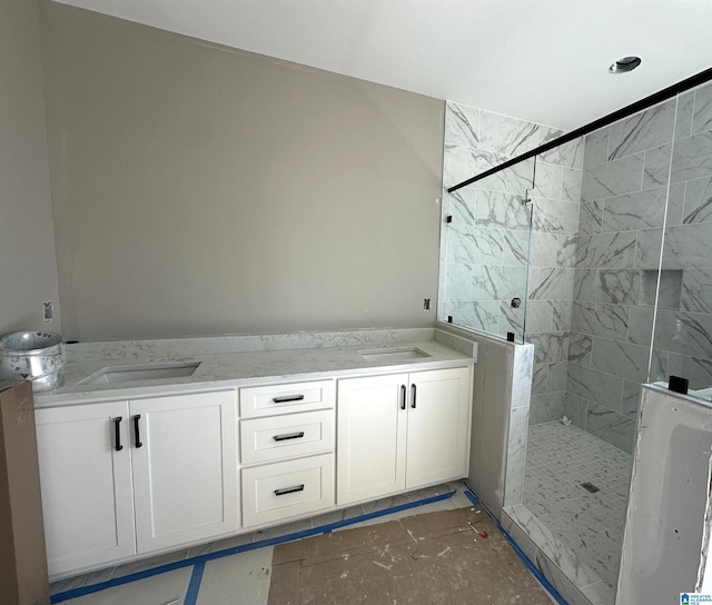 7733 Springer Rd, Mccalla, AL 35111 - full bathroom with a walk in shower and double vanity