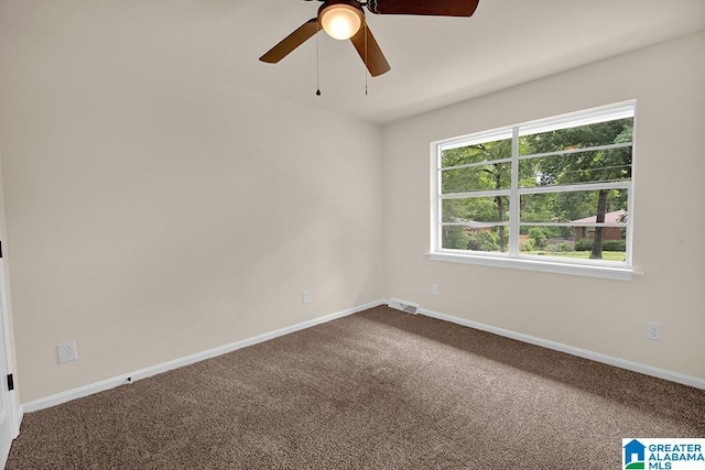 532 Hickory St, Birmingham, AL 35206 - spare room with carpet and a ceiling fan