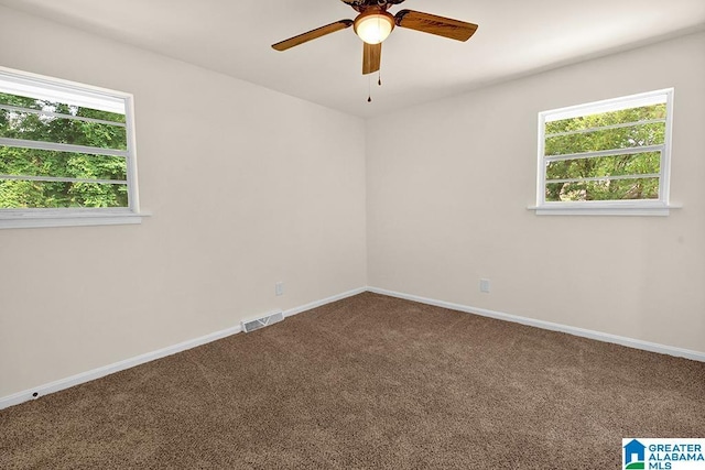 532 Hickory St, Birmingham, AL 35206 - carpeted empty room featuring ceiling fan and baseboards