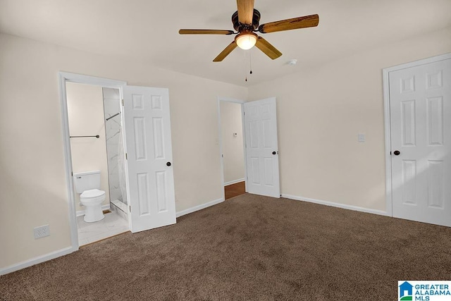 532 Hickory St, Birmingham, AL 35206 - unfurnished bedroom with carpet, ensuite bathroom, and a ceiling fan